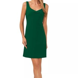 NWT CECE Women's A-Line Front-Bow Mini Dress, lush green . Size 10